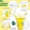 100 Pack Plastic Disposable Cups with Lids and Straws 12 oz Disposable Cups for Juice Water Coffee Summer Party Sports Party Supplies